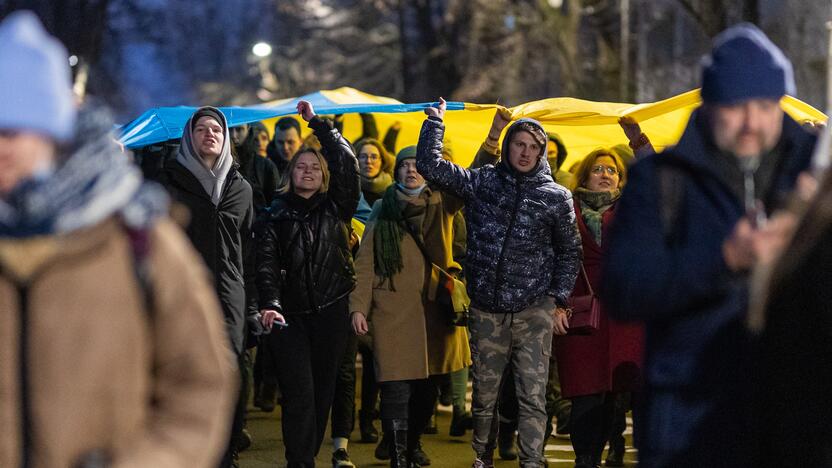 Vienybės ir solidarumo akcija „Laisvė šviečia“ Vilniuje