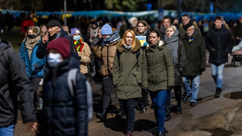 Vienybės ir solidarumo akcija „Laisvė šviečia“ Vilniuje