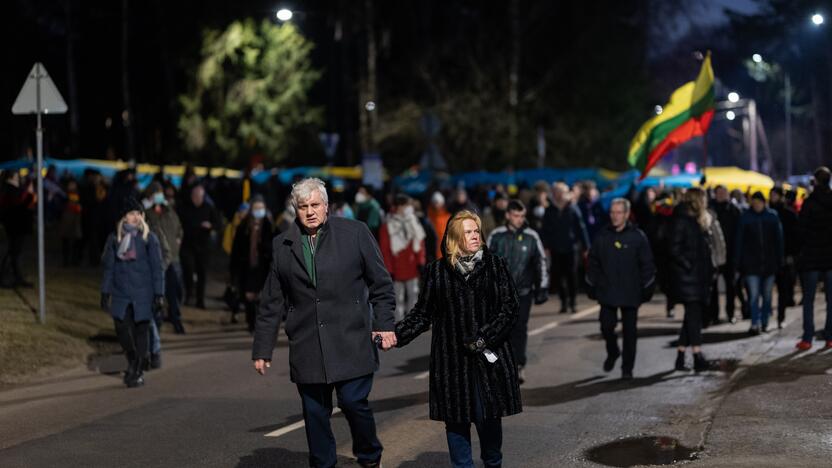 Vienybės ir solidarumo akcija „Laisvė šviečia“ Vilniuje