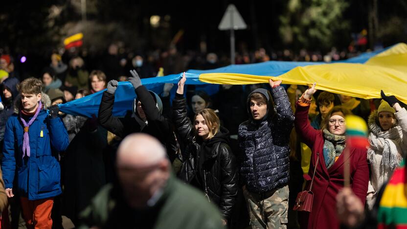 Vienybės ir solidarumo akcija „Laisvė šviečia“ Vilniuje