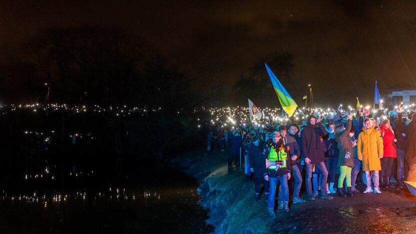 Vienybės ir solidarumo akcija „Laisvė šviečia“ Vilniuje