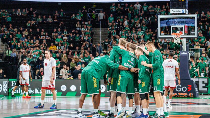 Eurolyga: „Žalgiris“ – „Monaco“ (63:62)