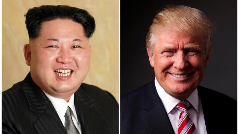 Kim Jong Unas ir Donaldas Trumpas