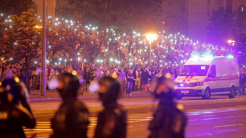 Protestai po rinkimų Baltarusijoje