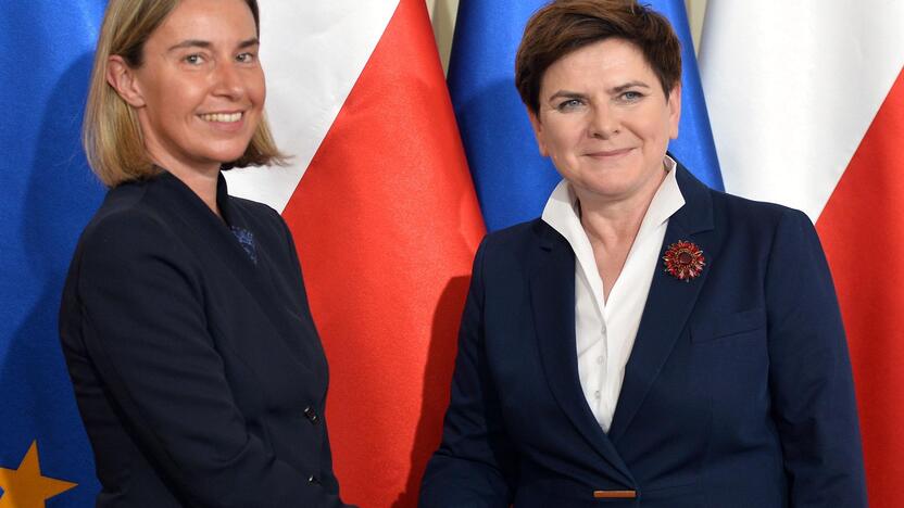 Federica Mogherini ir Beata Szydlo