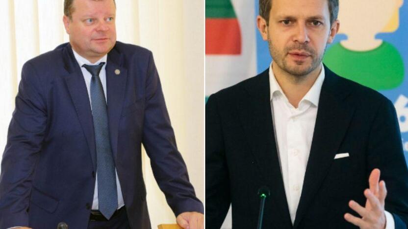 Saulius Skvernelis ir Andrius Tapinas