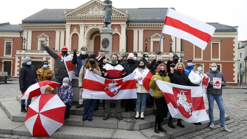 Tęstinumas: Baltarusijos laisvės diena Klaipėdoje pirmąkart buvo paminėta prieš ketverius metus Teatro aikštėje.