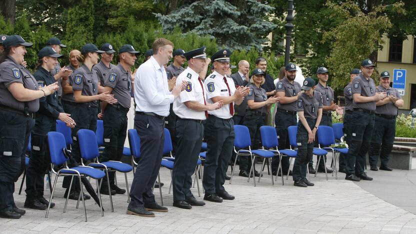 Apdovanoti Klaipėdos pareigūnai