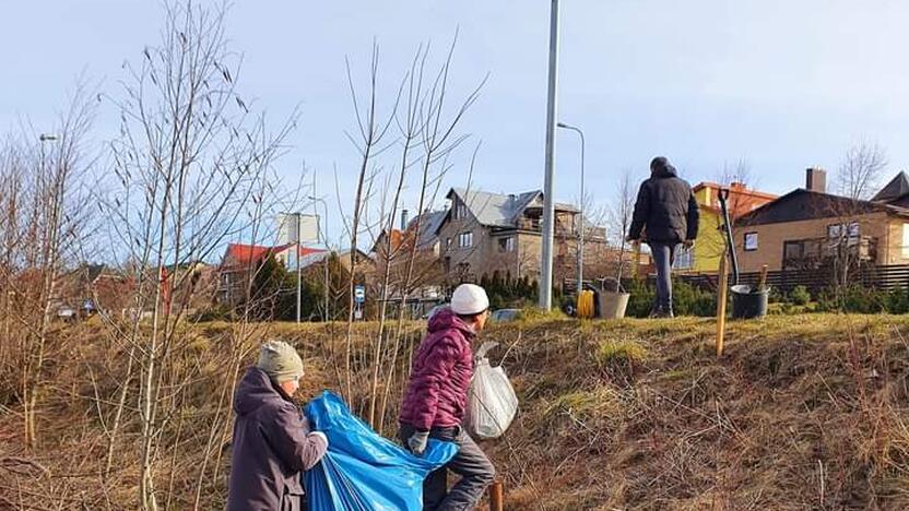 Smagumas: gyventojų talka Paupiuose vyko ir kovą.