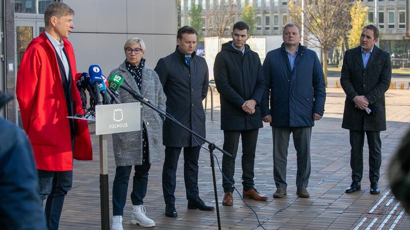 Nacionalinio stadiono koncesijos sutarties pasirašymui skirta spaudos konferencija