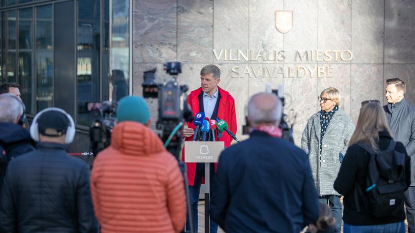 Nacionalinio stadiono koncesijos sutarties pasirašymui skirta spaudos konferencija