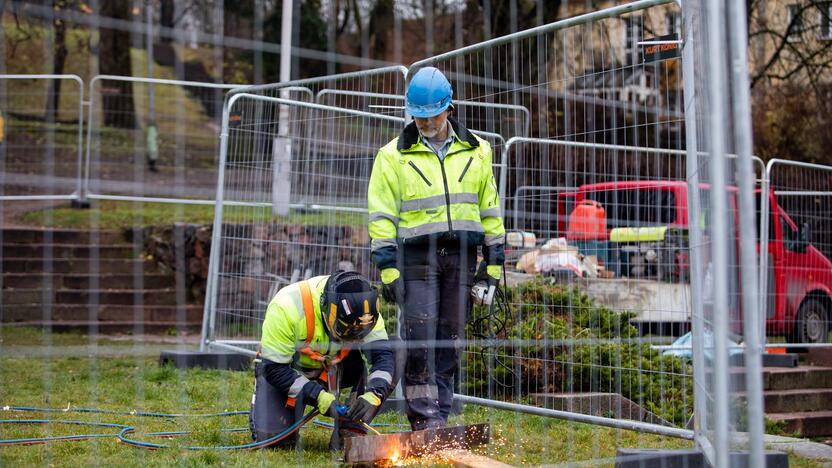 Vilniuje nukeltas P. Cvirkos paminklas