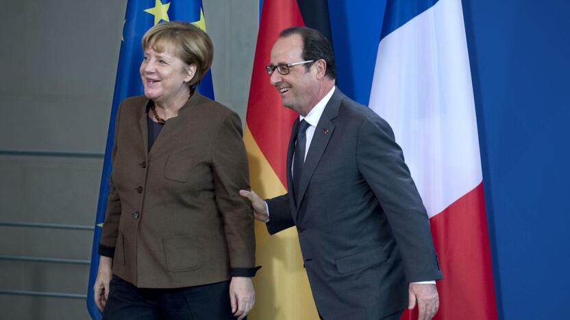 A. Merkel ir F. Hollande'as