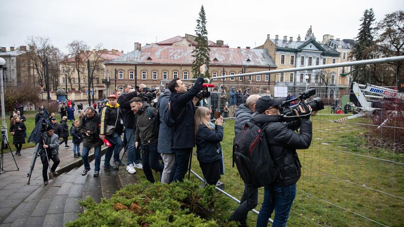 Vilniuje nukeltas P. Cvirkos paminklas