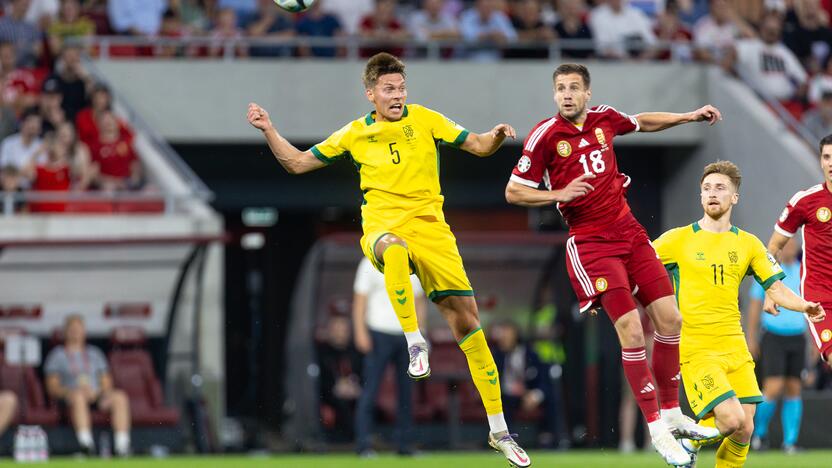 Europos futbolo čempionato atranka: Vengrija – Lietuva 2:0