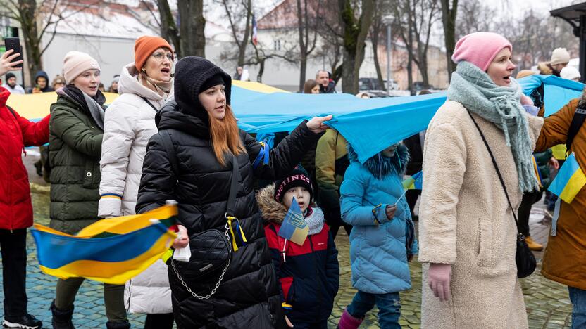 Mitingas ir eitynės Ukrainai palaikyti