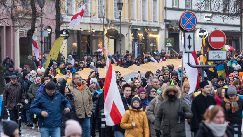 Mitingas ir eitynės Ukrainai palaikyti