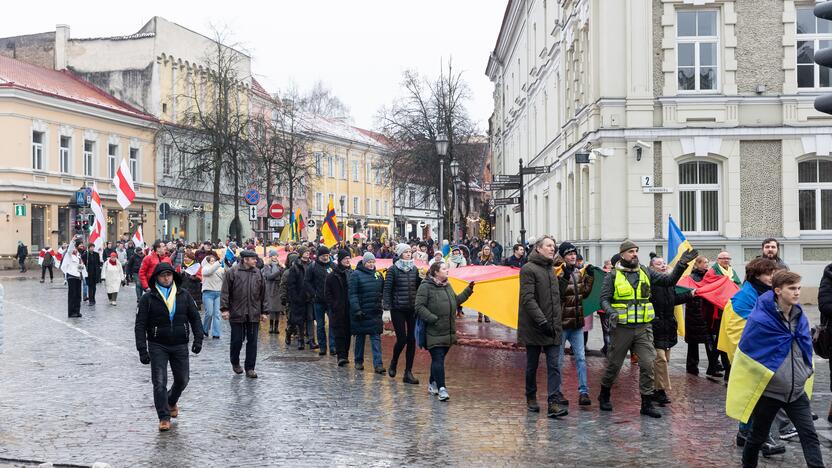 Mitingas ir eitynės Ukrainai palaikyti