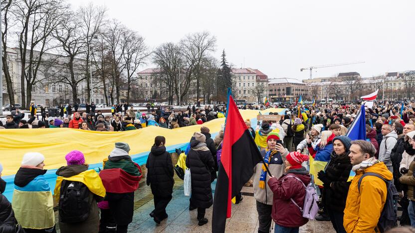 Mitingas ir eitynės Ukrainai palaikyti