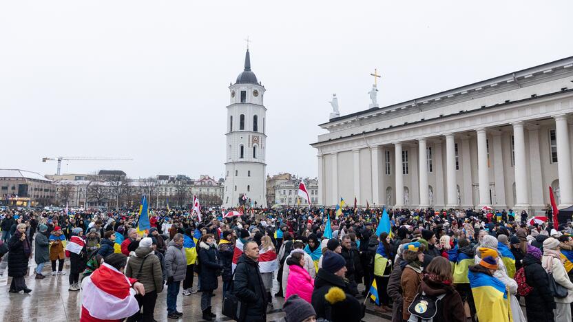 Mitingas ir eitynės Ukrainai palaikyti