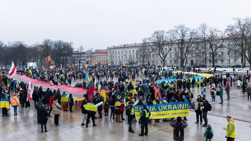 Mitingas ir eitynės Ukrainai palaikyti