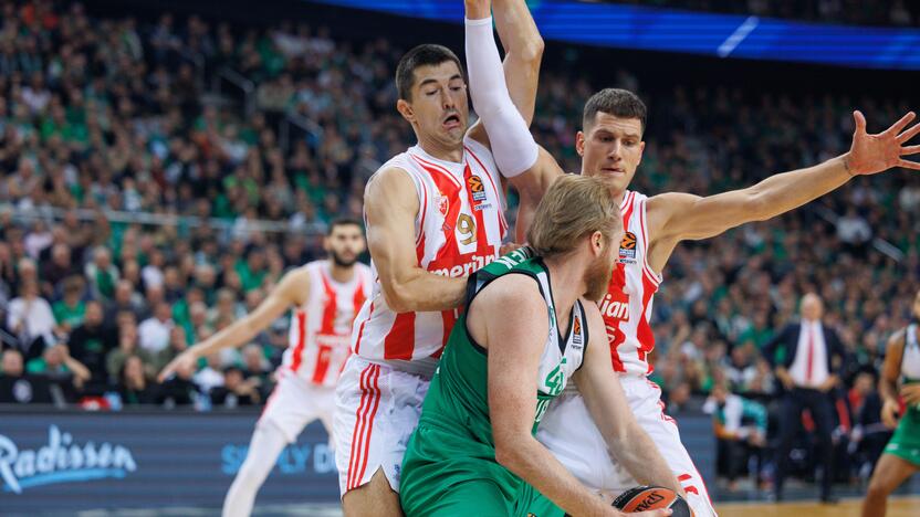 Eurolyga: Kauno „Žalgiris“  –  Belgrado „Crvena Zvezda“ 79:74