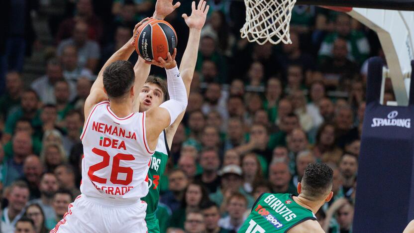 Eurolyga: Kauno „Žalgiris“  –  Belgrado „Crvena Zvezda“ 79:74