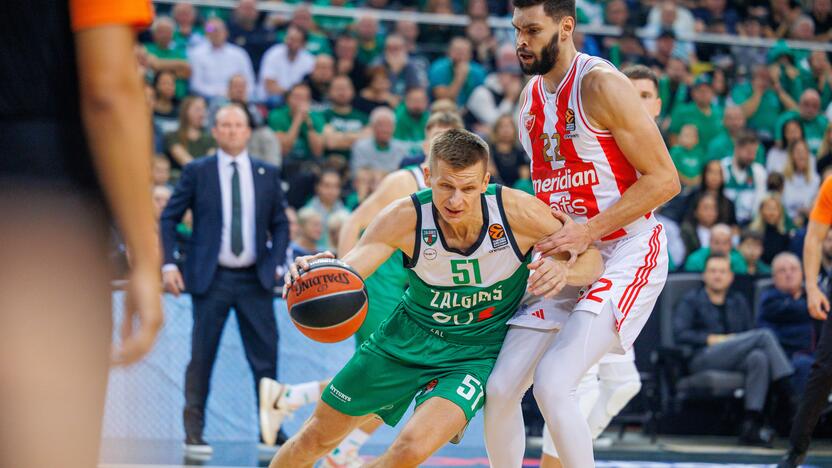 Eurolyga: Kauno „Žalgiris“  –  Belgrado „Crvena Zvezda“ 79:74