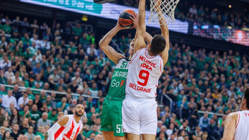 Eurolyga: Kauno „Žalgiris“  –  Belgrado „Crvena Zvezda“ 79:74