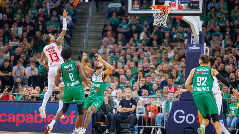 Eurolyga: Kauno „Žalgiris“  –  Belgrado „Crvena Zvezda“ 79:74