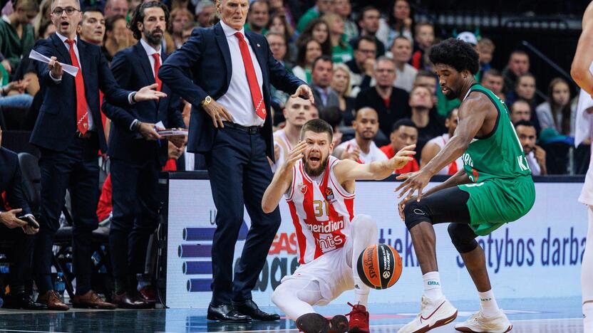 Eurolyga: Kauno „Žalgiris“  –  Belgrado „Crvena Zvezda“ 79:74