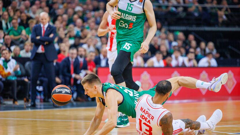 Eurolyga: Kauno „Žalgiris“  –  Belgrado „Crvena Zvezda“ 79:74