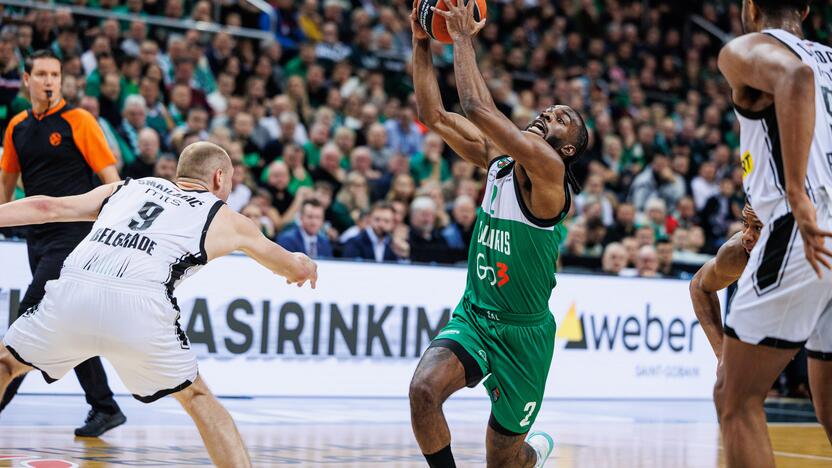 Eurolyga: Kauno „Žalgiris“  – Belgrado „Partizan“ 85:93