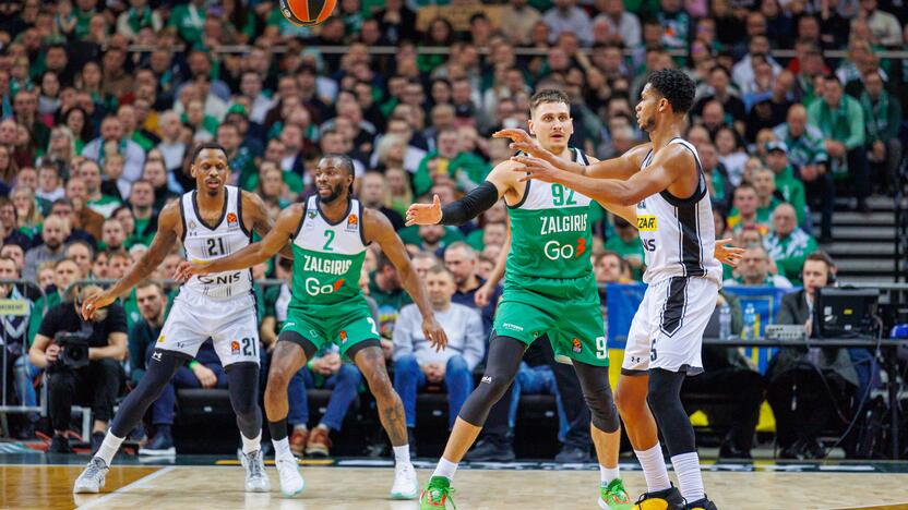 Eurolyga: Kauno „Žalgiris“  – Belgrado „Partizan“ 85:93