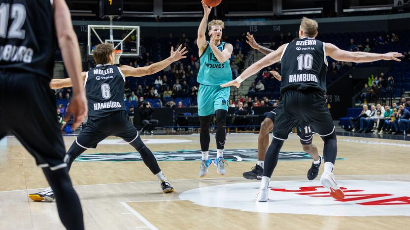 Europos taurė: Vilniaus „Wolves“ – Hamburgo „Towers“ 94:84