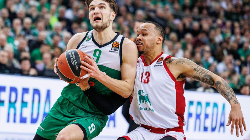 Eurolyga: Kauno „Žalgiris“ – Milano „EA7 Emporio Armani“ 87:73