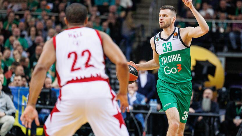 Eurolyga: Kauno „Žalgiris“ – Milano „EA7 Emporio Armani“ 87:73