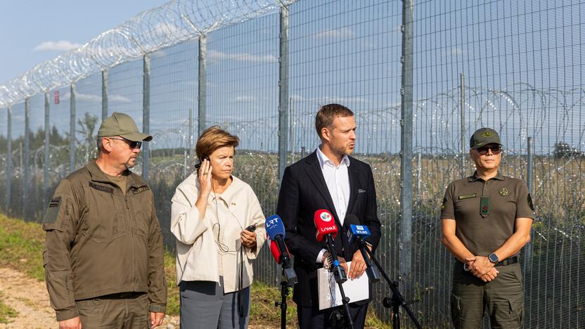 Lietuvos ir Latvijos užsienio reikalų ministrų vizitas pasienyje