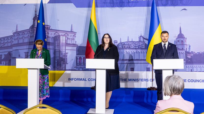 Europos Tarybos teisingumo ministrų spaudos konferencija