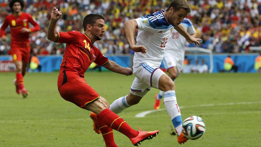 Pasaulio futbolo čempionatas: Belgija - Rusija