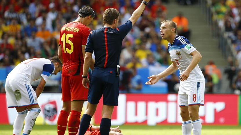 Pasaulio futbolo čempionatas: Belgija - Rusija