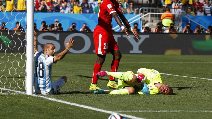 Pasaulio futbolo čempionatas: Argentina - Šveicarija