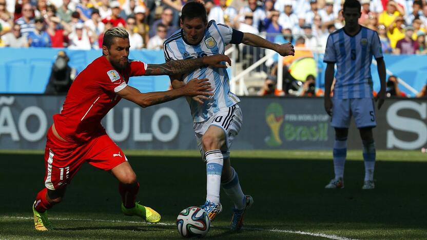 Pasaulio futbolo čempionatas: Argentina - Šveicarija