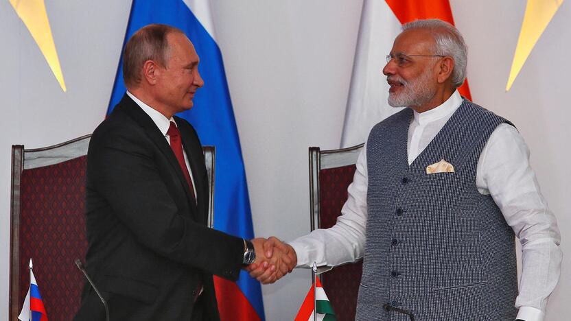 Vladimiras Putinas ir Narendra Modi 