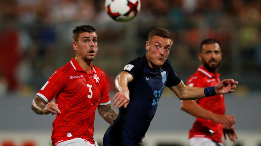 Anglijos futbolininkai 4:0 sutriuškino Maltą