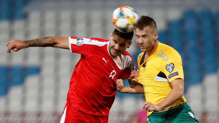 Europos futbolo čempionato atranka: Serbija – Lietuva 4:1