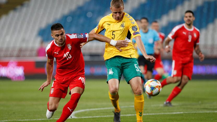 Europos futbolo čempionato atranka: Serbija – Lietuva 4:1