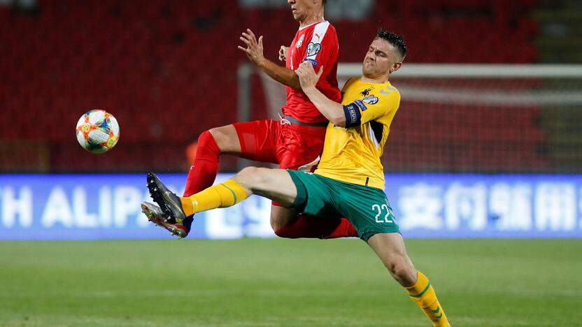 Europos futbolo čempionato atranka: Serbija – Lietuva 4:1