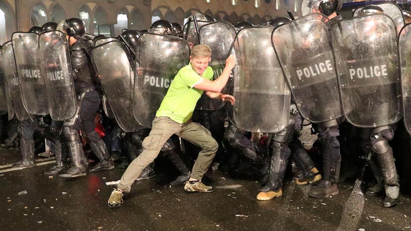 Protestai Tbilisyje 