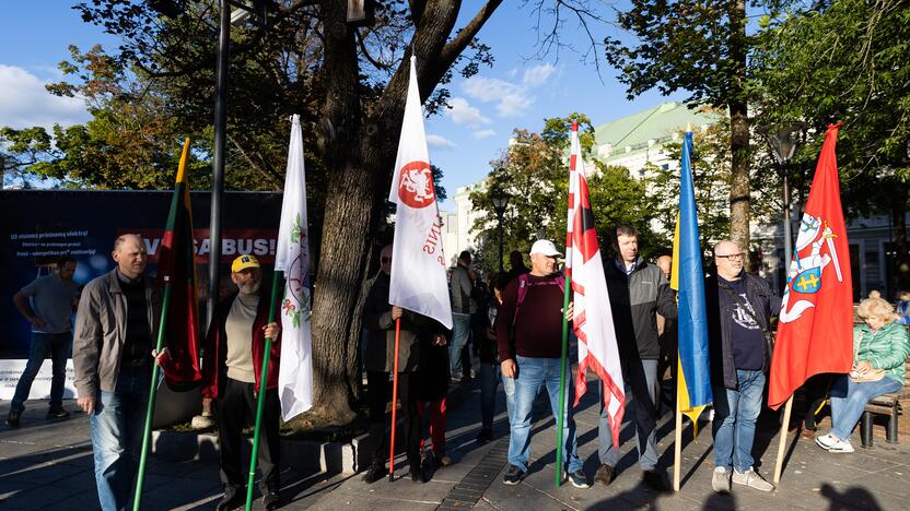 Nacionalinio susivienijimo surengta protesto akcija